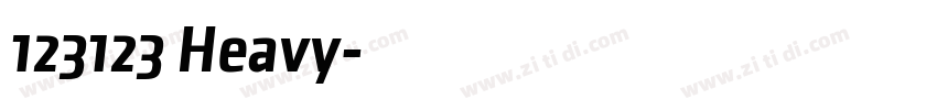123123 Heavy字体转换